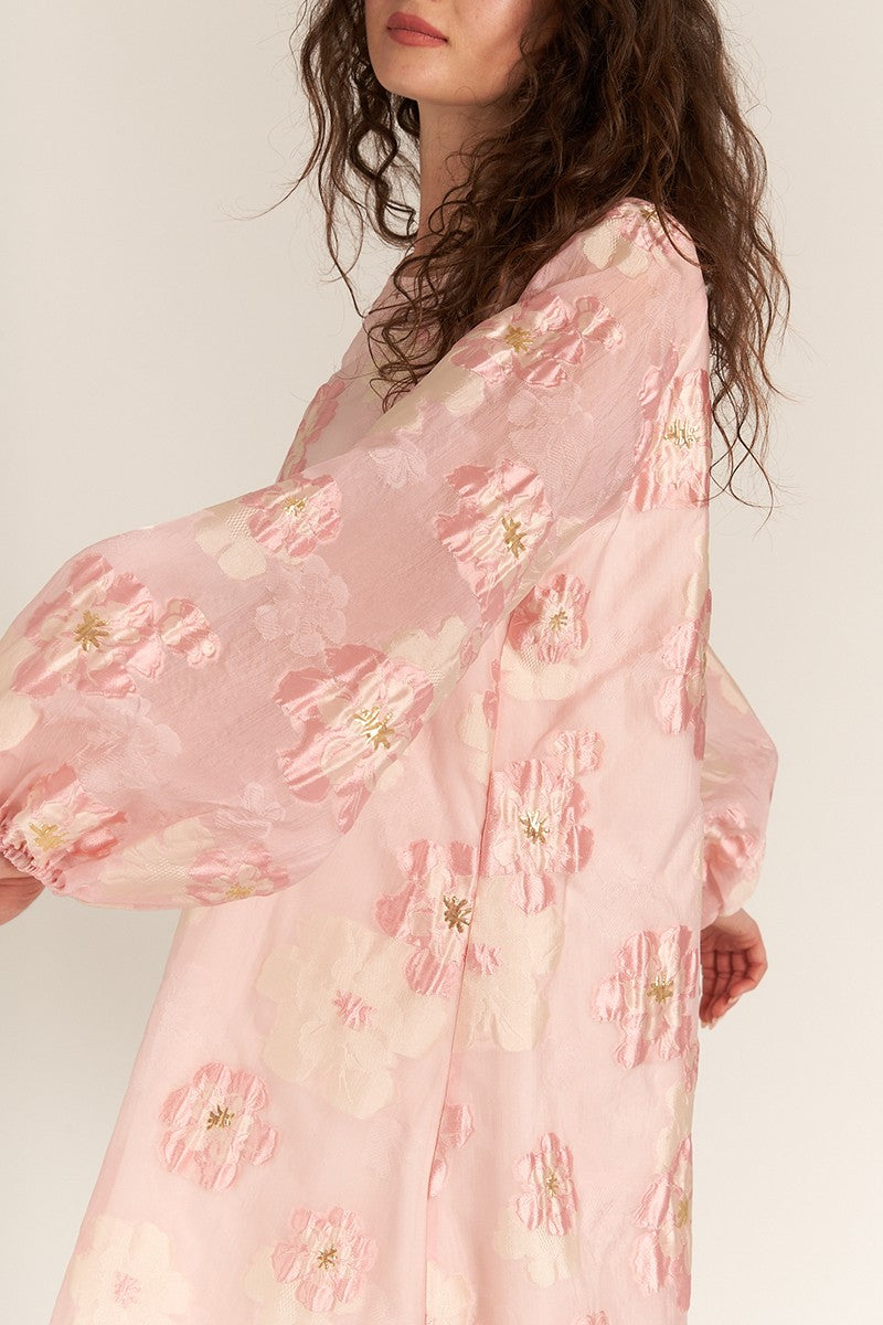 floral organza mini dress Bubble Sleeve Floral Organza Mini Dress – SNAP-Something New And Pretty