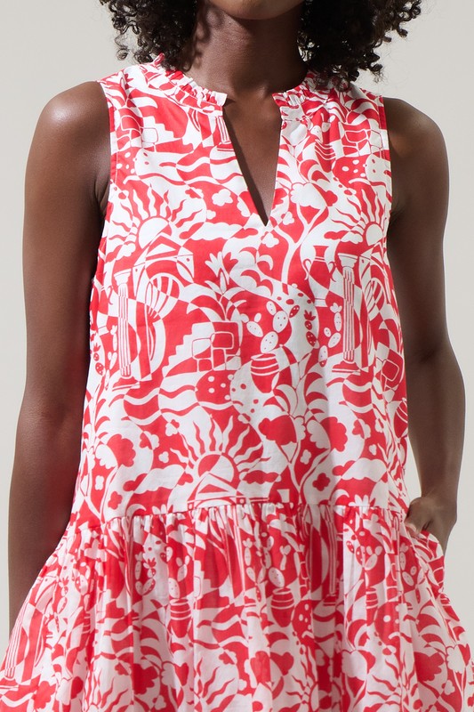 Lolly SleevelessTrapeze Dress