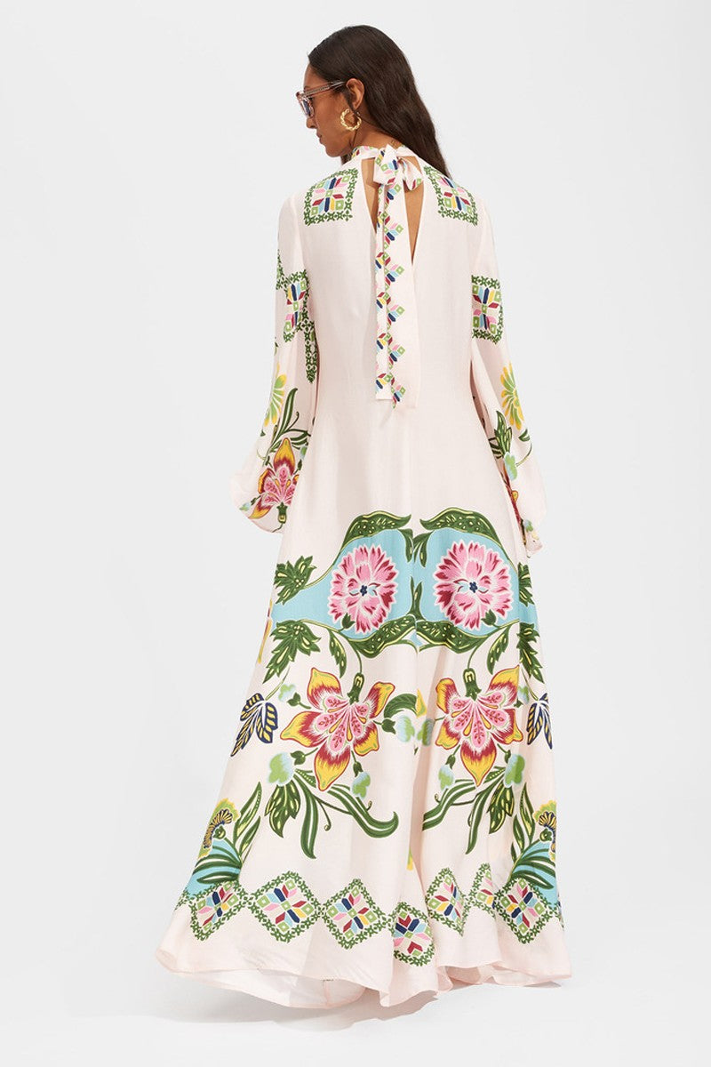 Floral Garden Flowy Maxi Dress