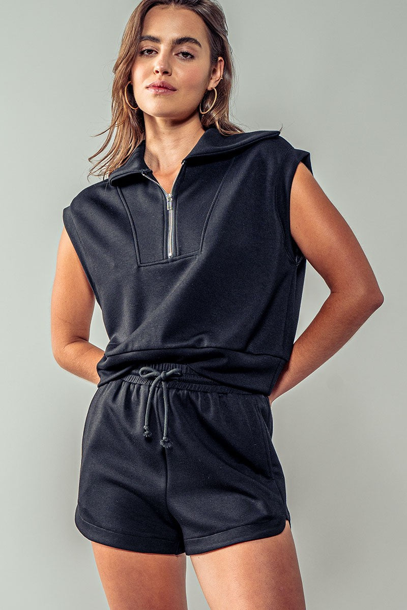 Triumph Set - Quarter Zip and Sweat Shorts