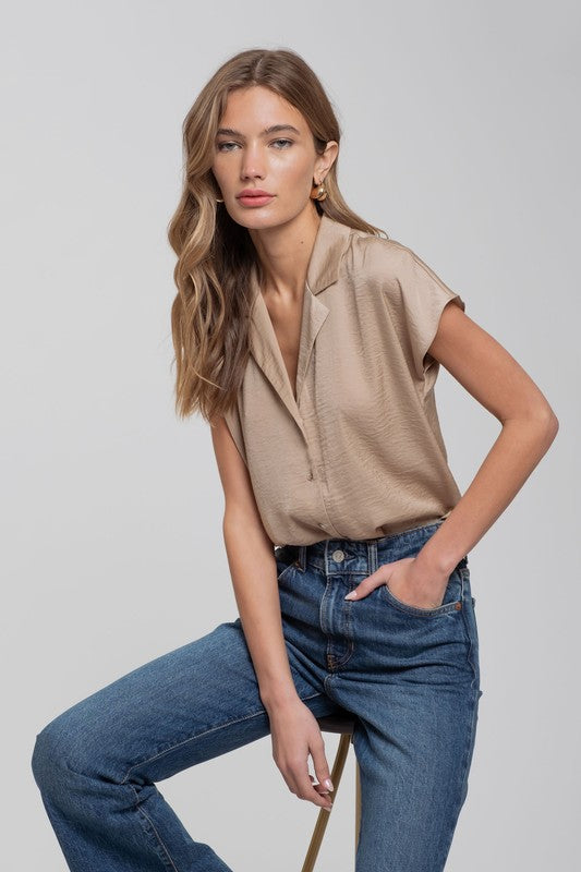 Classic Silky Button Up