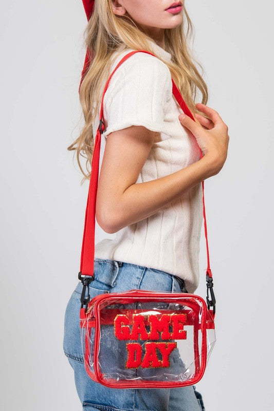Game Day Crossbody Clear Bag