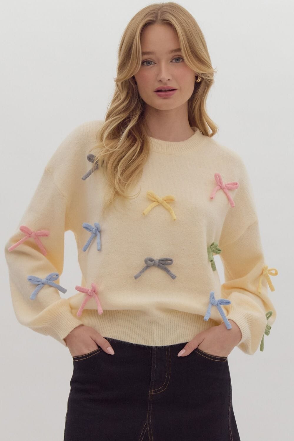 3D Bow Sweater Entro