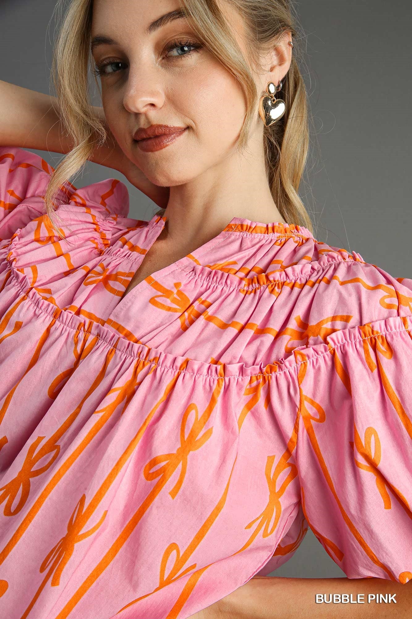 Bow Print Top