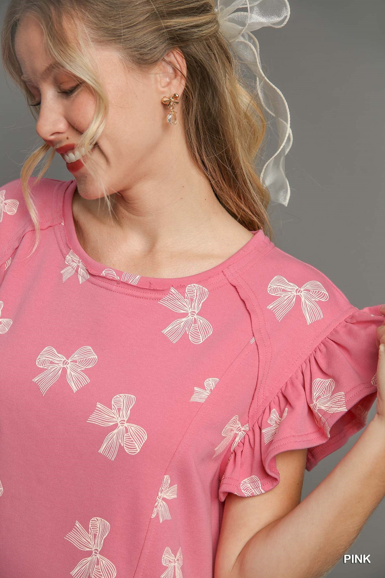 Bow French Terry Dress
