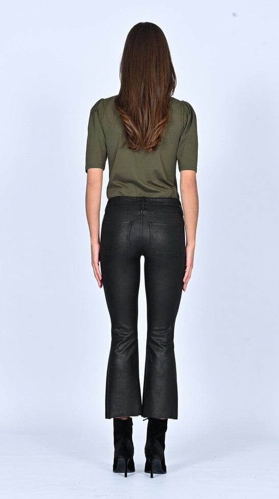 Angelina Patch Pocket Crop Flare - After Dark black orchid
