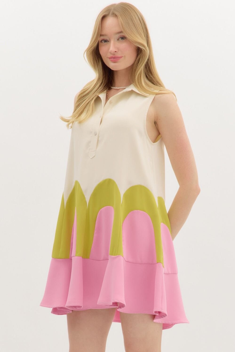 Archie Collared Dress Entro