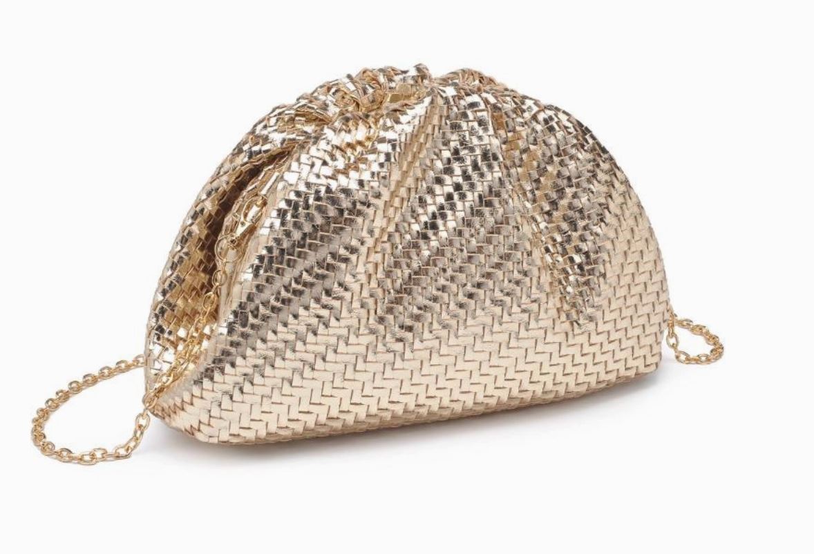 Basketweave Clutch moda luxe