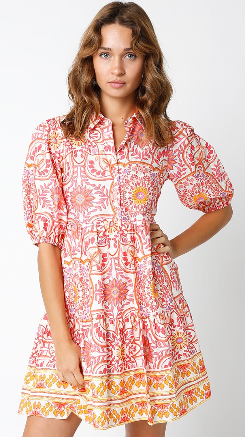Beatrice Dress Olivaceous