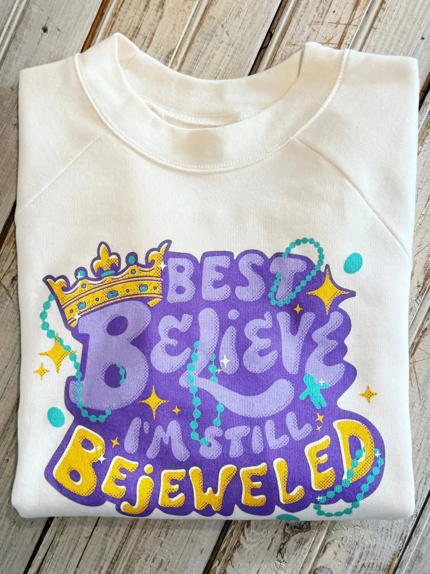 Bejeweled Crop Sweatshirt Nolaverse