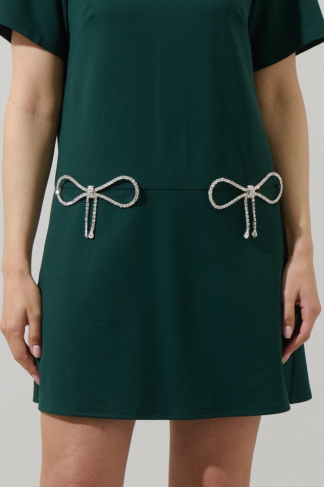 Benicia Bow Short Sleeve Mini Dress Sugarlips