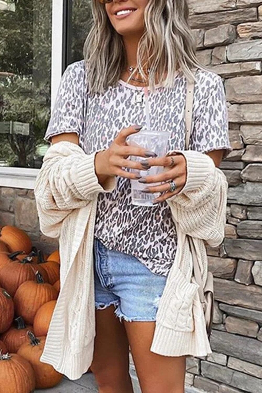Black Friday-Leopard Animal Print Casual T-shirt Youmi
