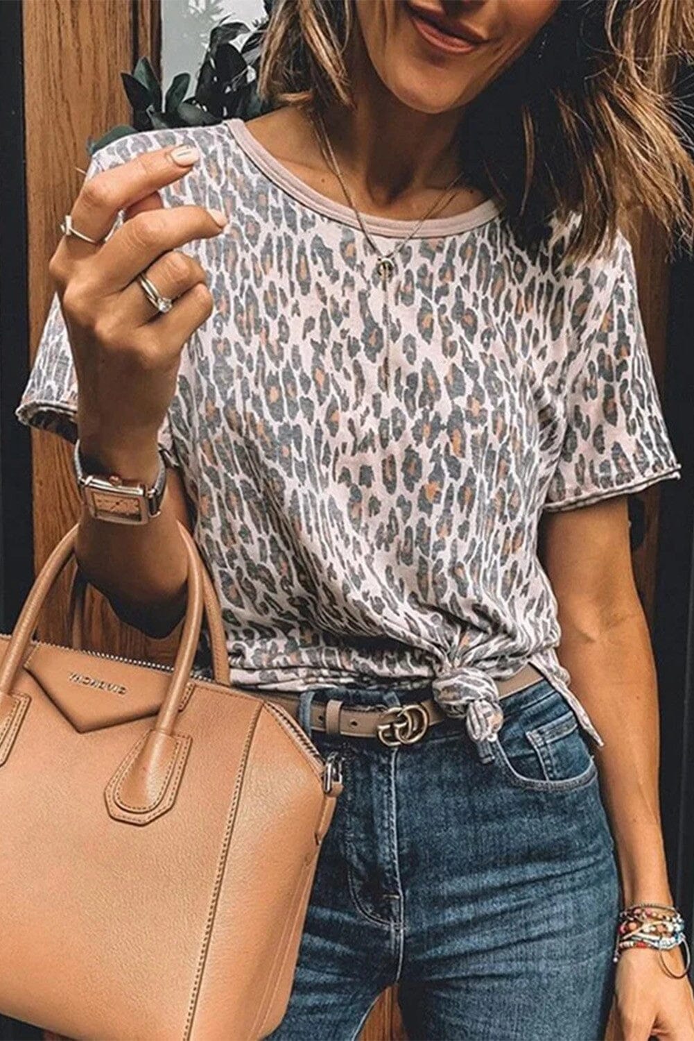 Black Friday-Leopard Animal Print Casual T-shirt Youmi