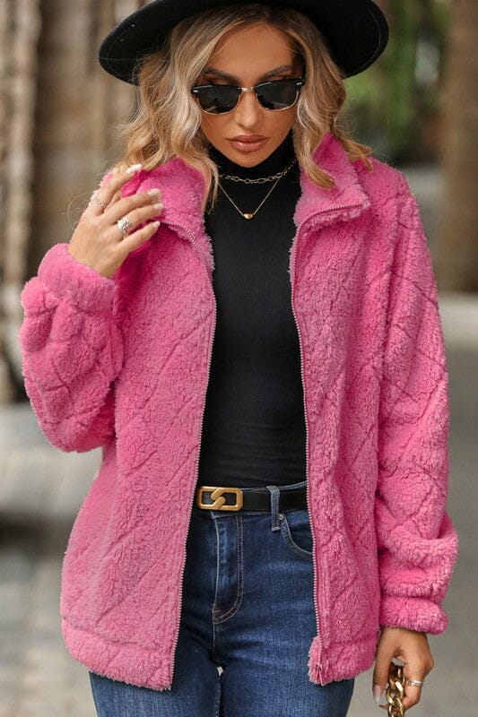 Black Friday Special - Fuzzy Full Zip Jacket Asia Direct
