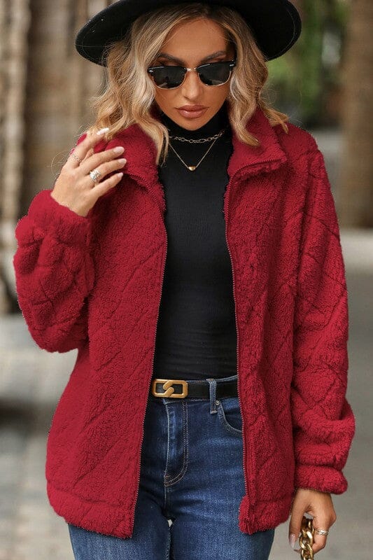 Black Friday Special - Fuzzy Full Zip Jacket Asia Direct