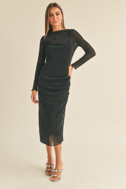Black Lurex Overly Midi miou muse