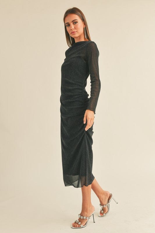 Black Lurex Overly Midi miou muse