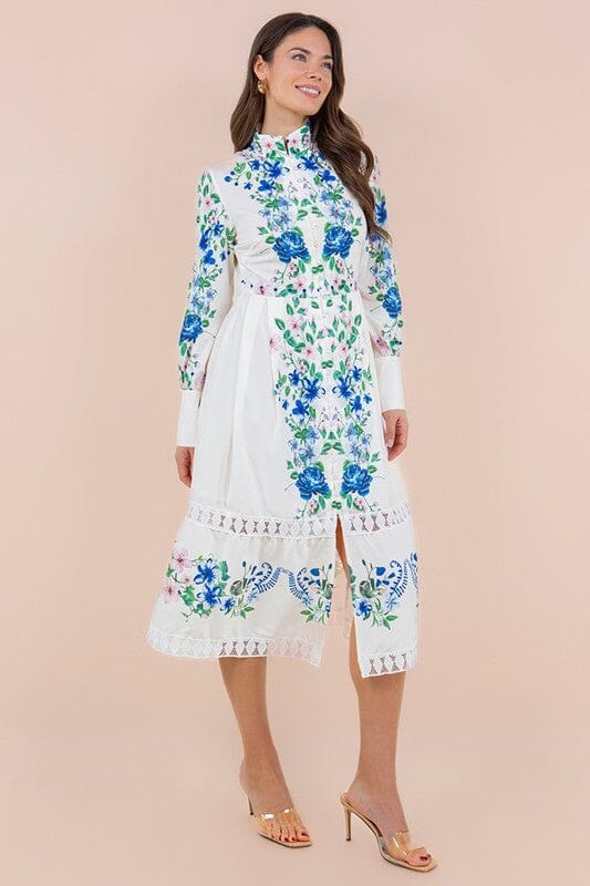 Blue Floral Longsleeve Sundayup