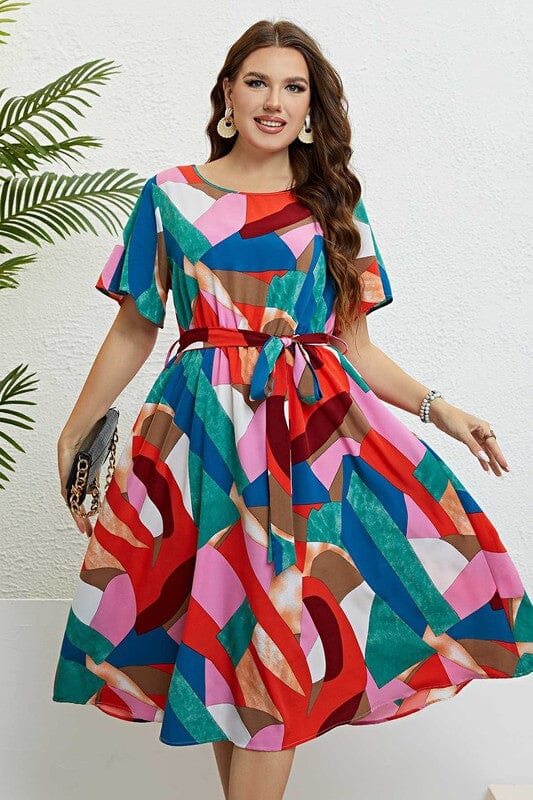 Bold Abstract Dress Asia Direct
