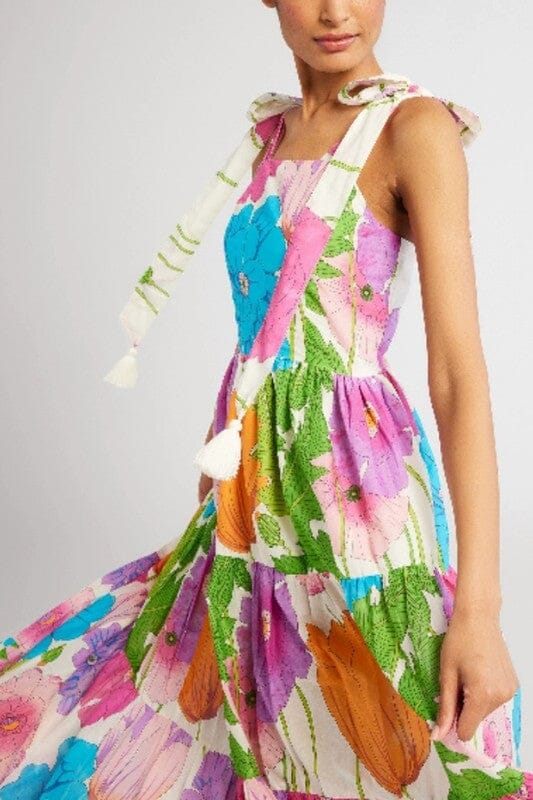 Botanical Garden Shoulder Tie Maxi Mayah Overseas