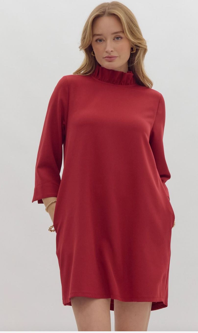 Bow Back High Neck Dress entro