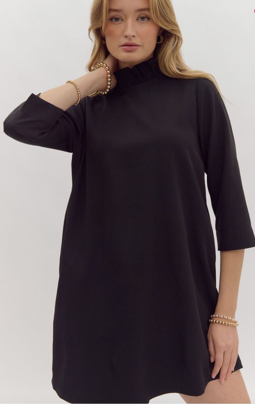 Bow Back High Neck Dress entro