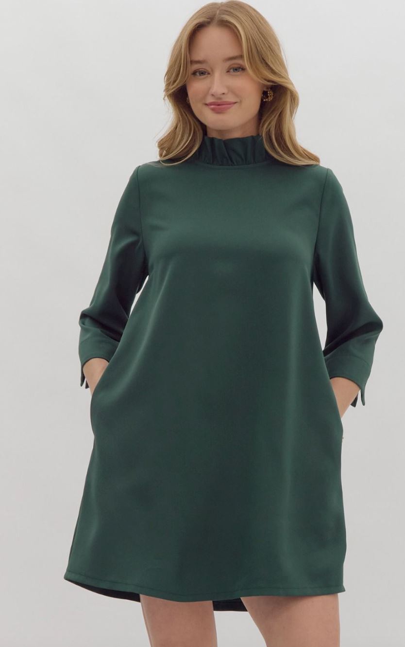 Bow Back High Neck Dress entro