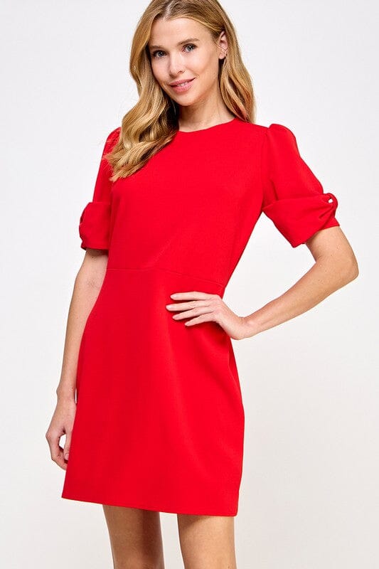 Bow Shoulder Dress 2 hearts