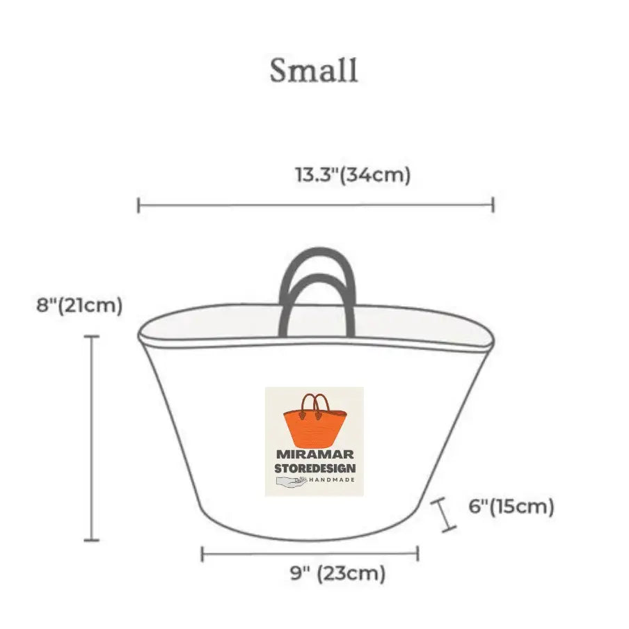 Bow Straw Basket Miramar Store