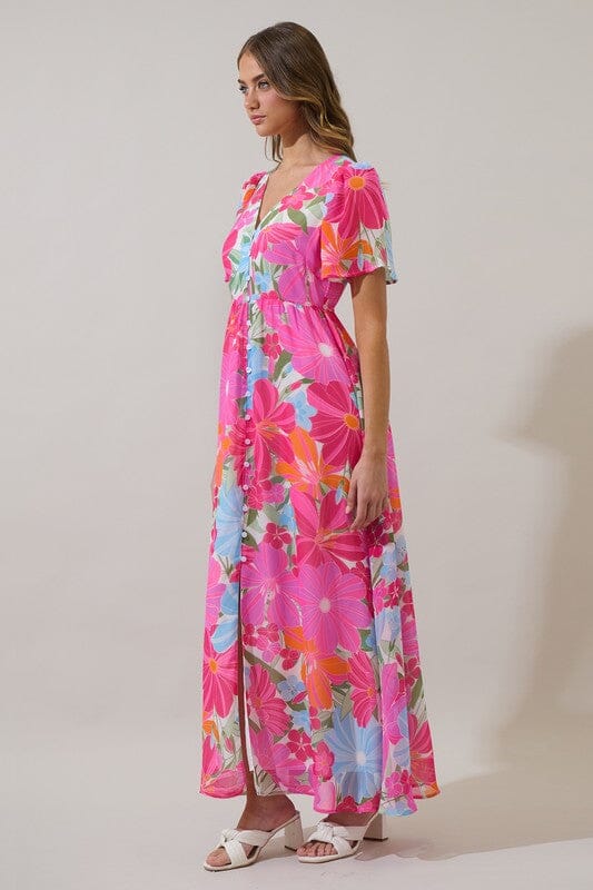 Calista Floral Maxi Dress Sugarlips