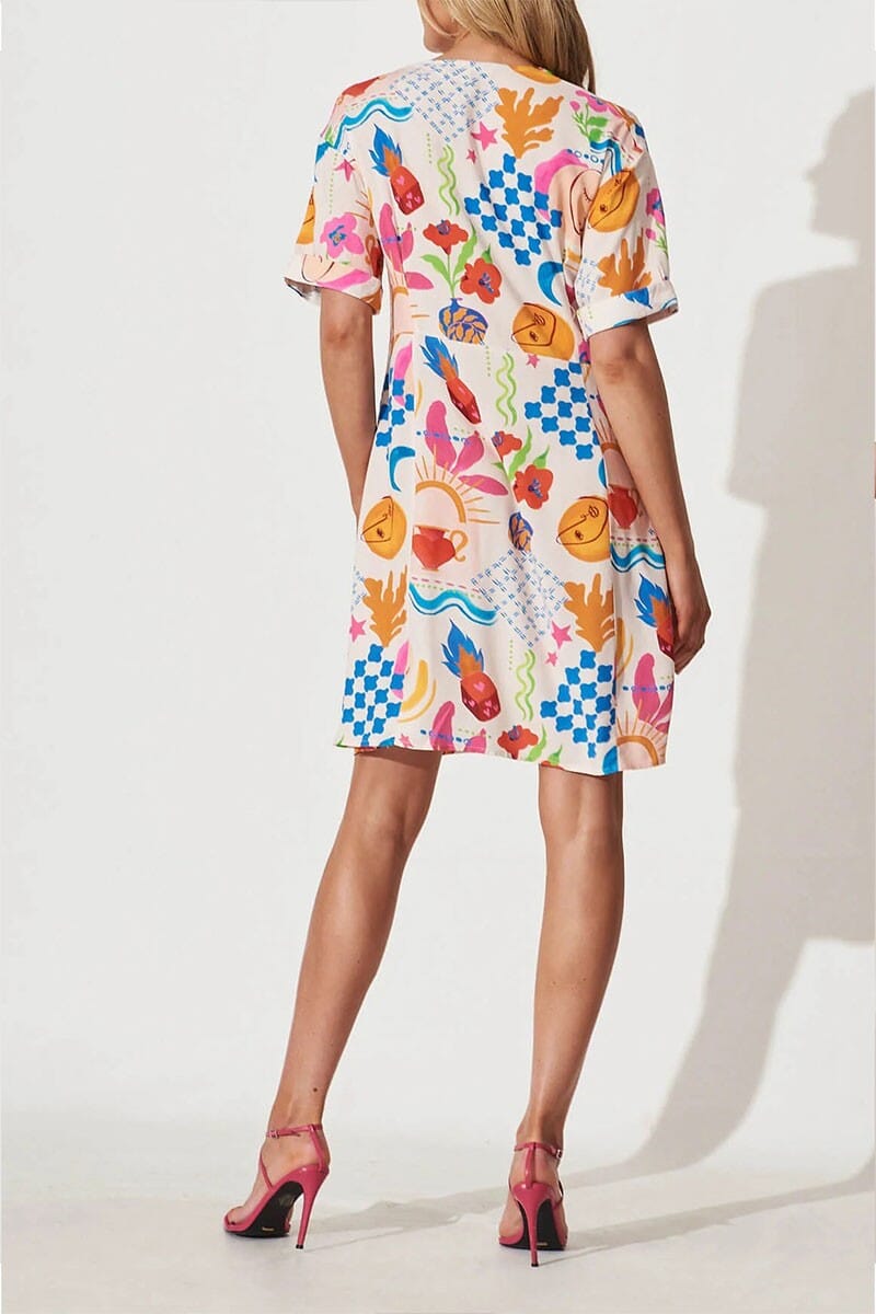 Celestial Vacation Shirt Dress Mayah Overseas