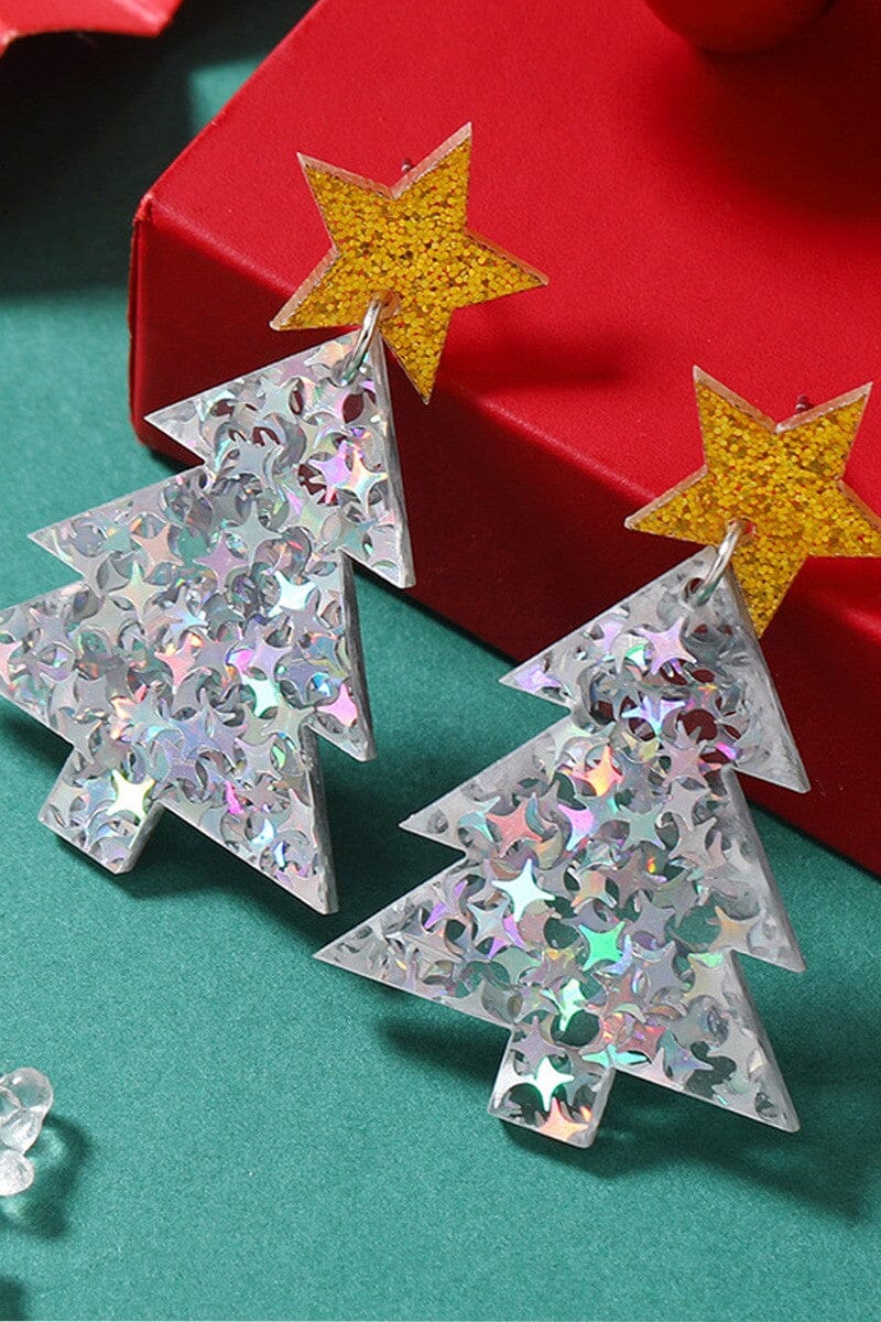 CHRISTMAS TREE SHINY SHIMMER EARRINGS Swan Madchen