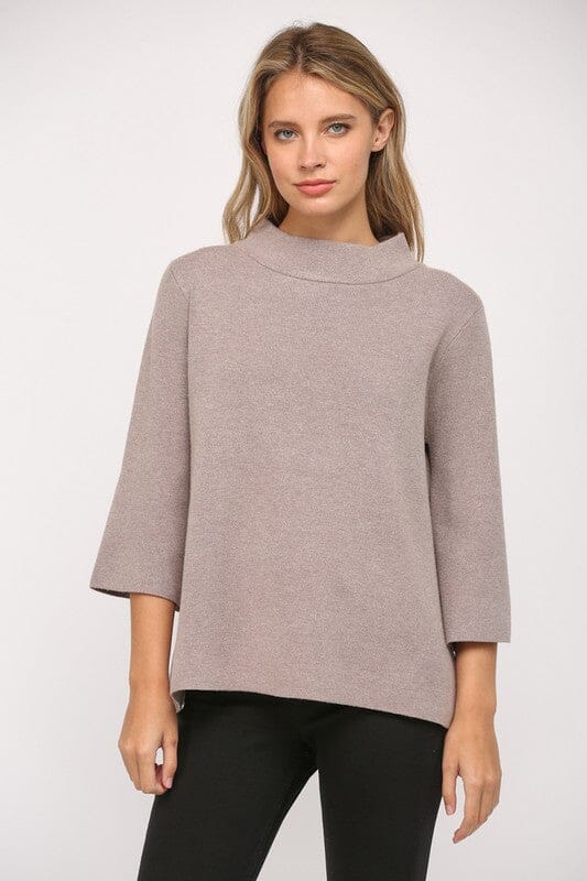 Classic Mock Neck Sweater Fate