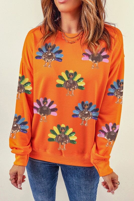 Colorful Turkey Sweatshirt Shewin