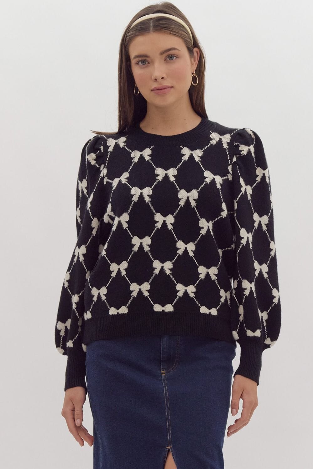 Coquette Bow Sweater Entro