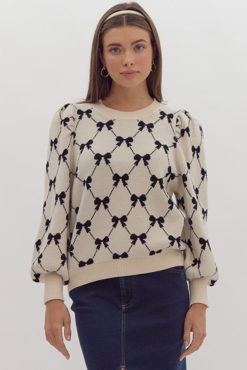 Coquette Bow Sweater Entro