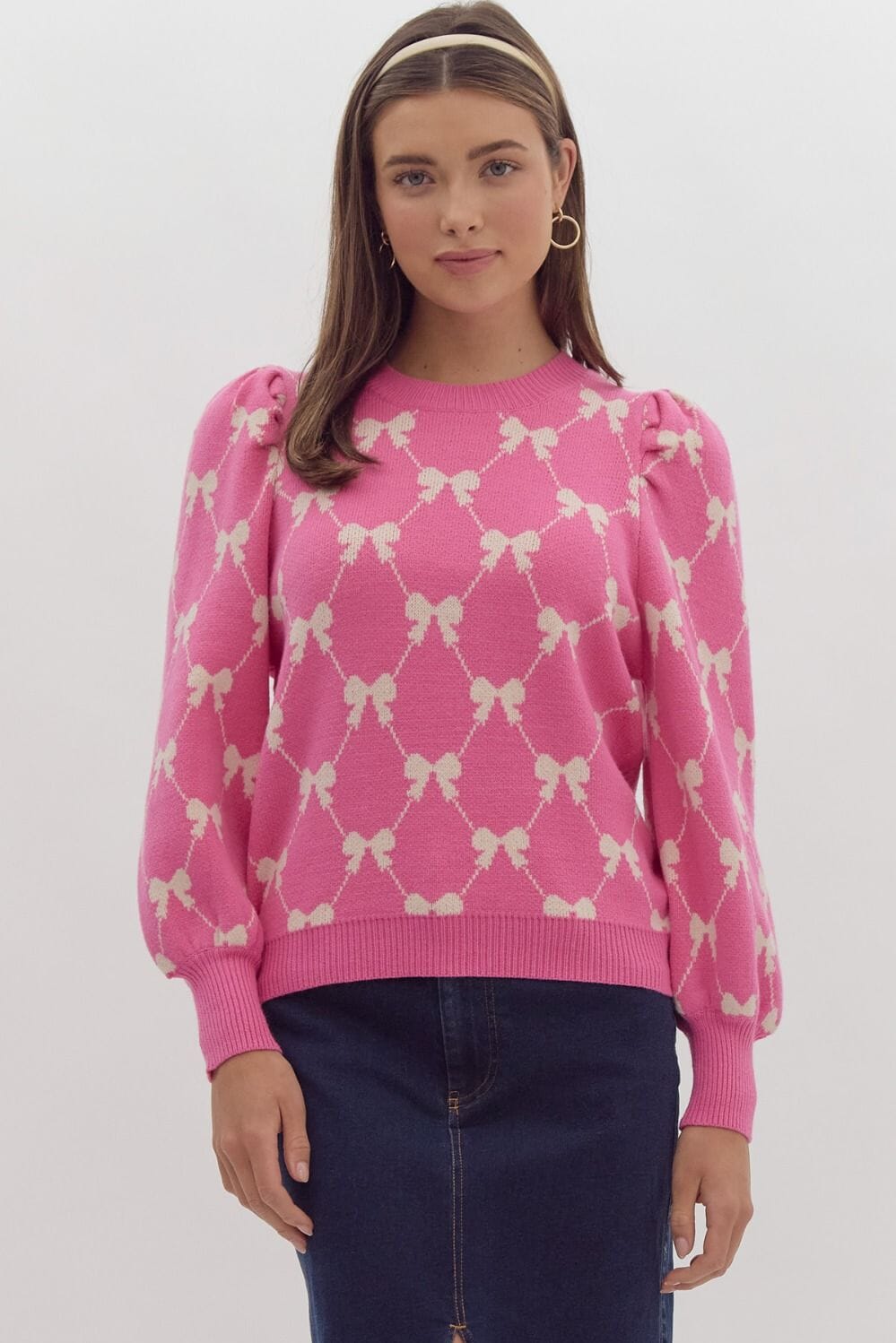 Coquette Bow Sweater Entro