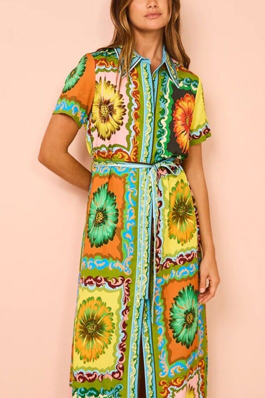 Daisy Midi Shirt Dress Mayah Overseas