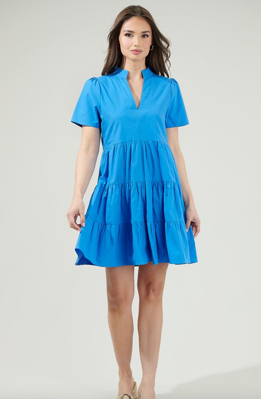 Daytona Bay Tiered Mini Dress Sugarlips