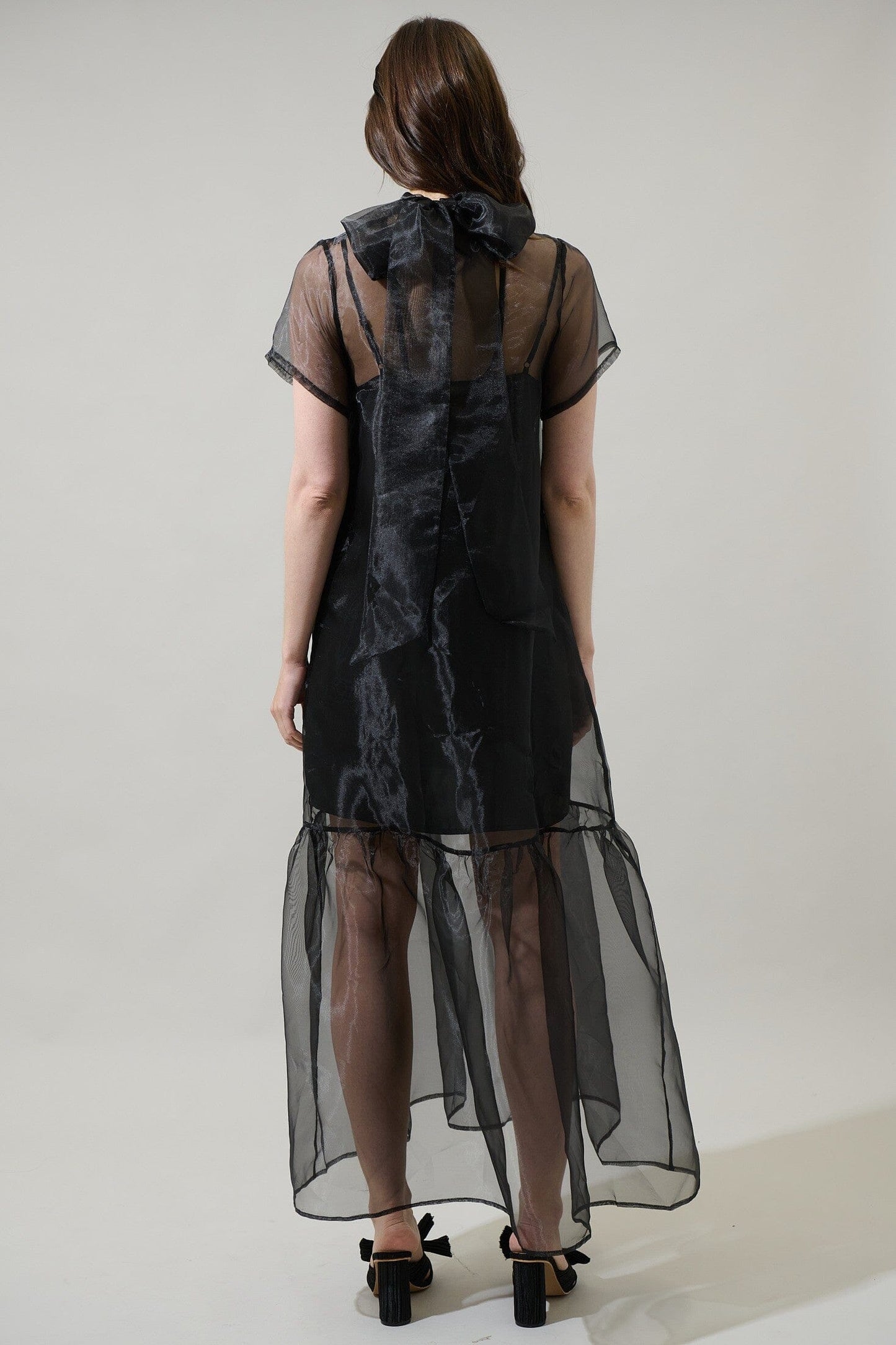 Dime Organza Mockneck Maxi Dress Sugarlips