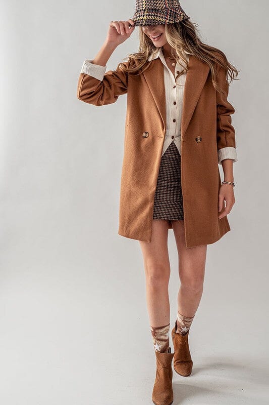 Double Button Peacoat love tree