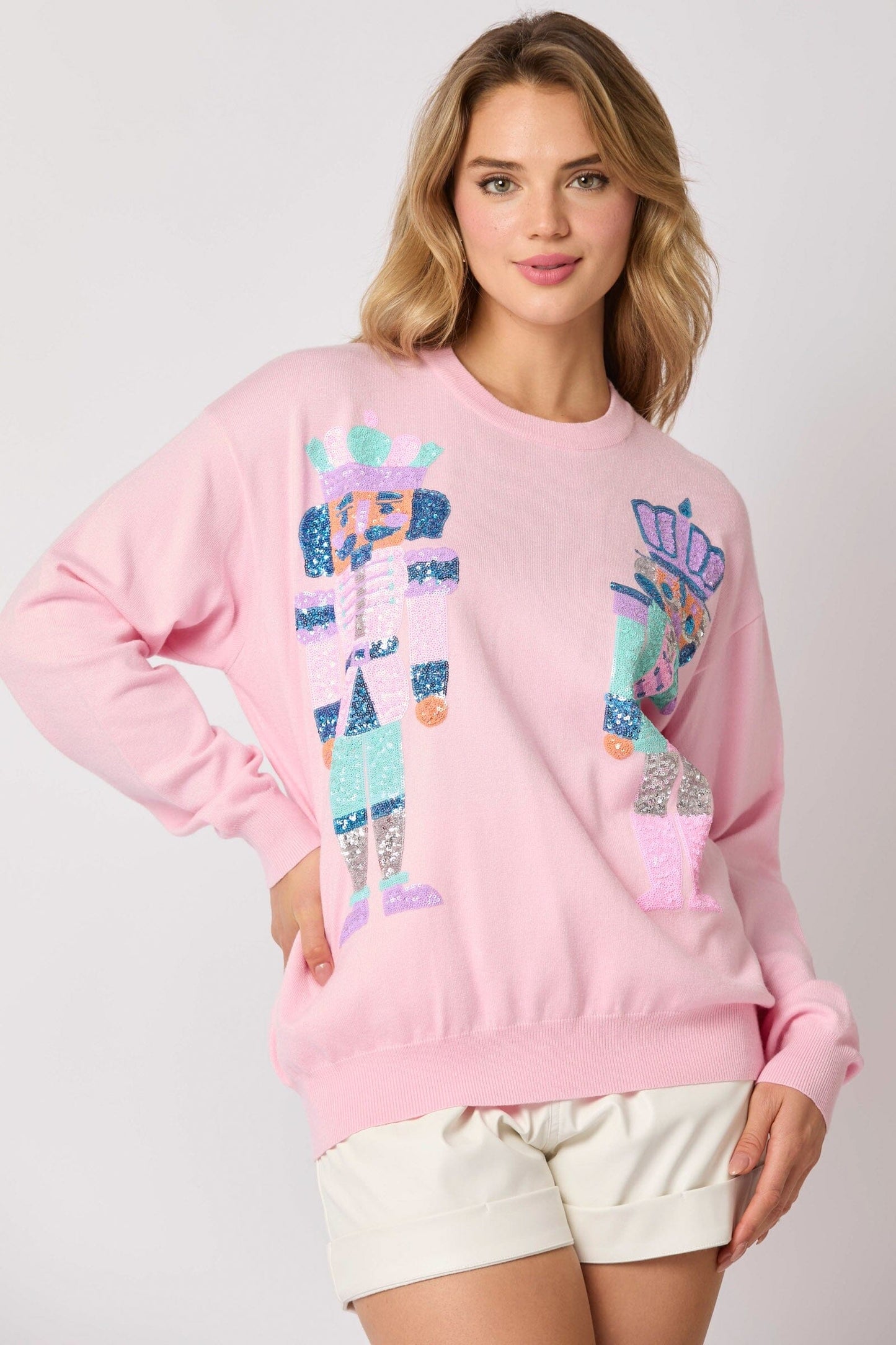 Double Nutcracker Sweater fantastic fawn
