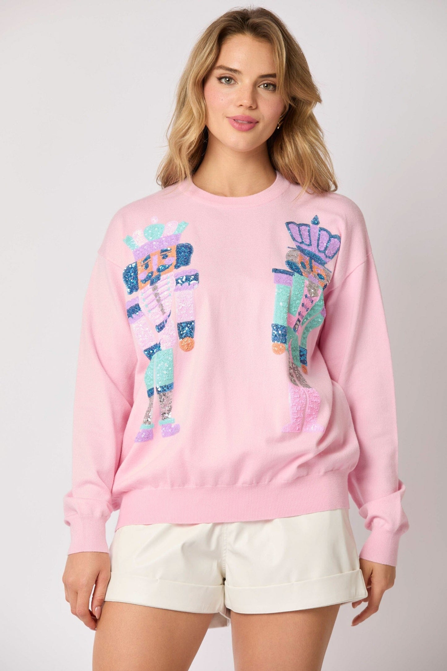 Double Nutcracker Sweater fantastic fawn