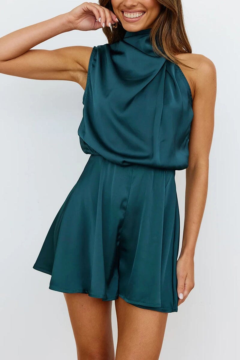 Drape Neck Romper Mayah Overseas