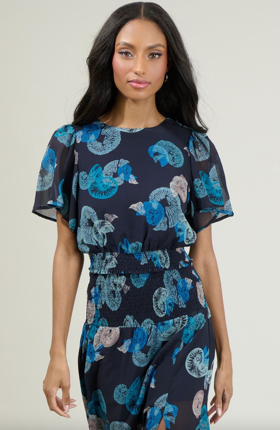 Estelle Shell Smocked Skirt Set Sugarlips