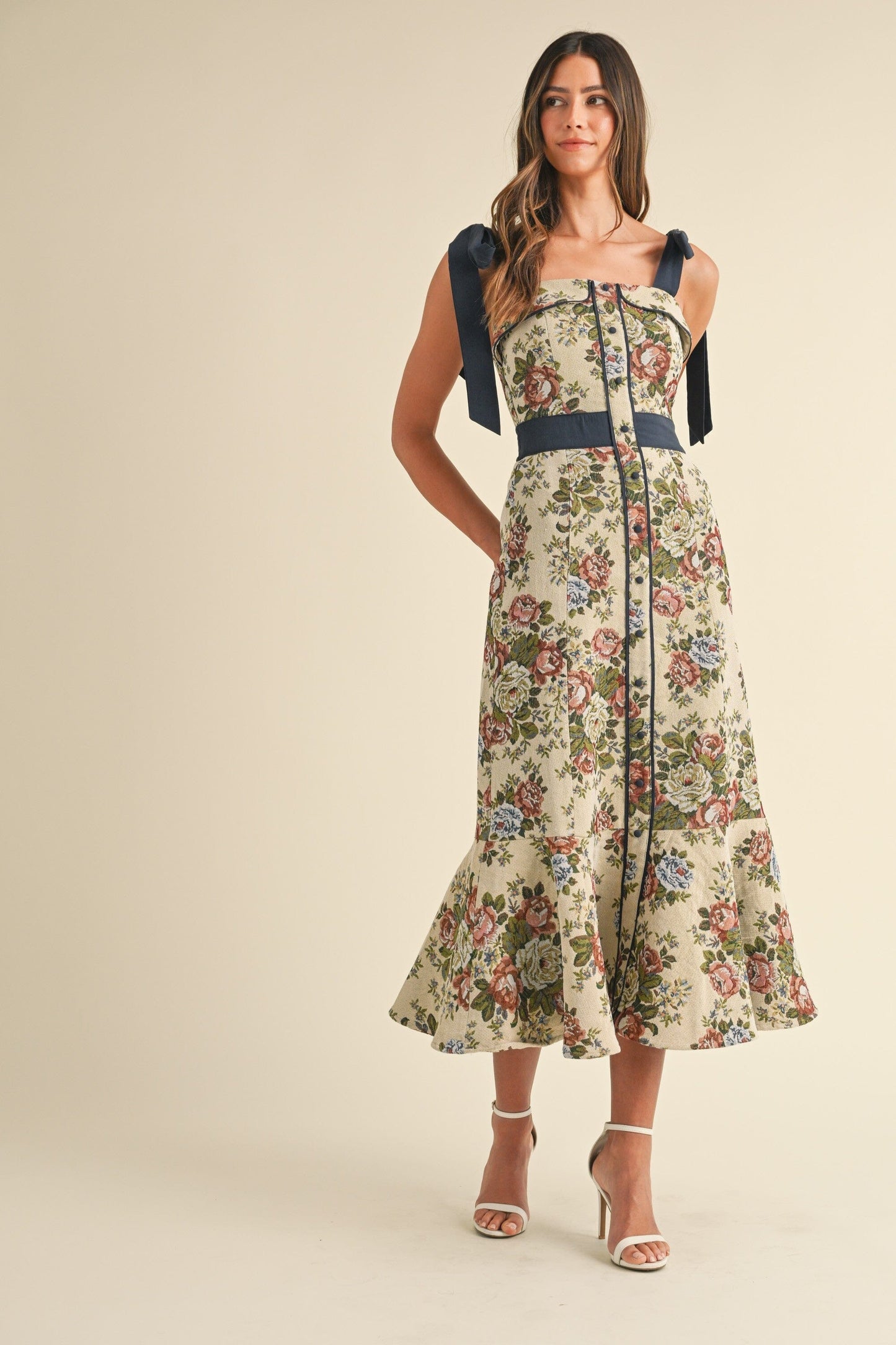 Fall Tapestry Floral Midi mable