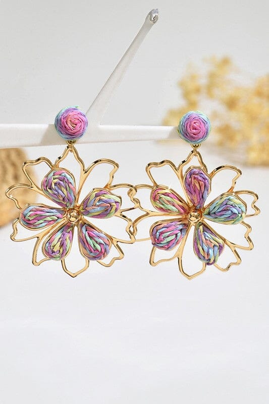 Floral Crochet Earrings Kentce
