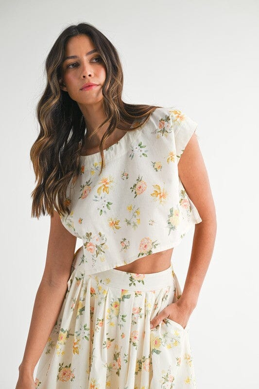 Floral Midi Skirt Set Mable