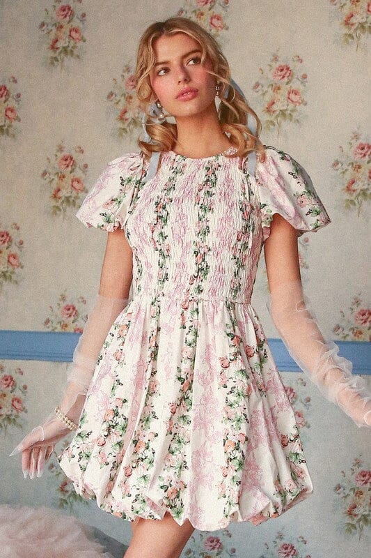 Floral Puff Skirt Dress listicle