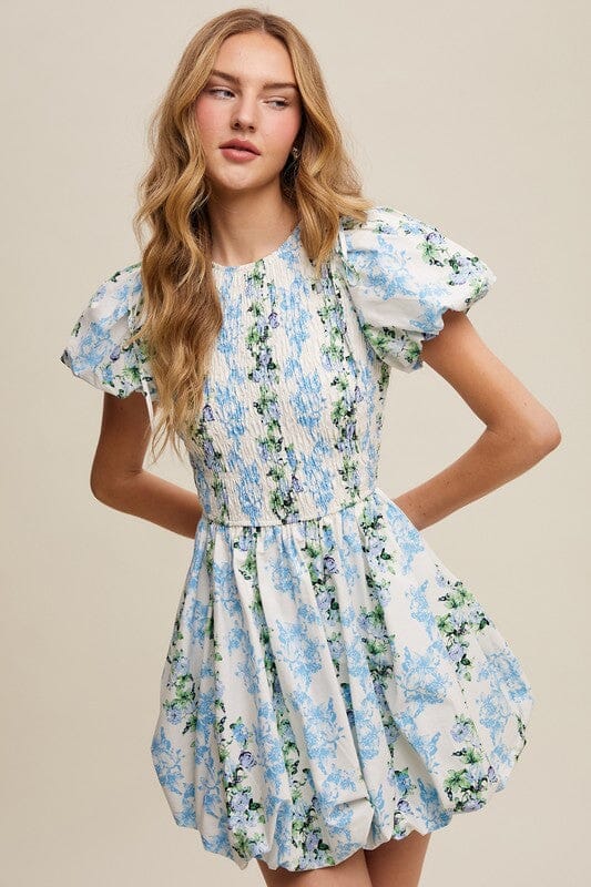 Floral Puff Skirt Dress listicle